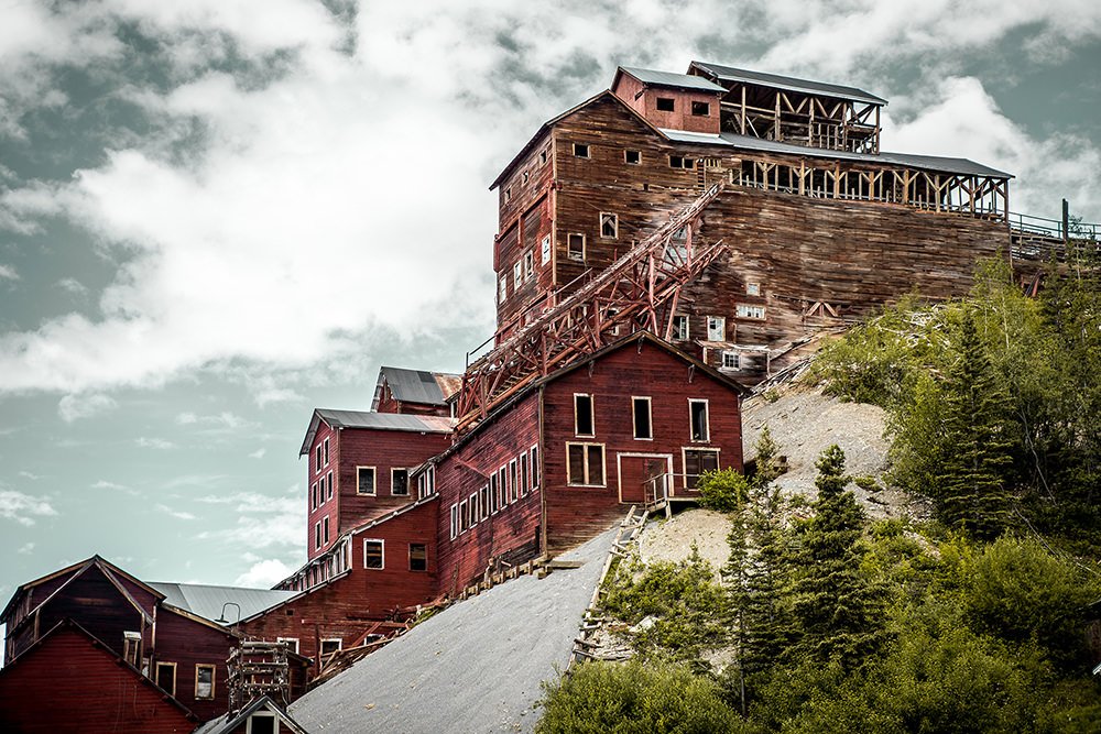 The old Kennecott mining town mill building