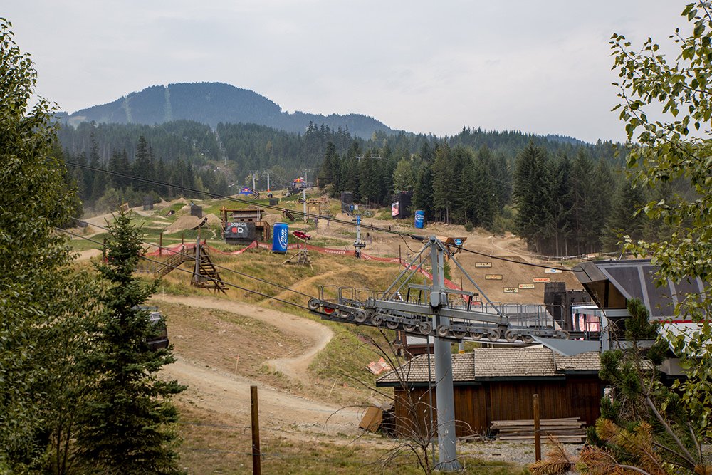 A quiet day at Crankworks in Whistler